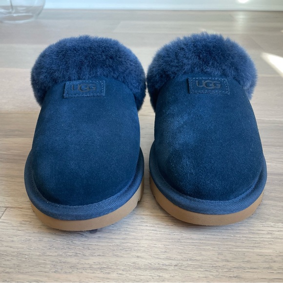 UGG CLUGGETTE SLIPPER NAVY WOMENS SIZE 8 - Picture 2 of 12